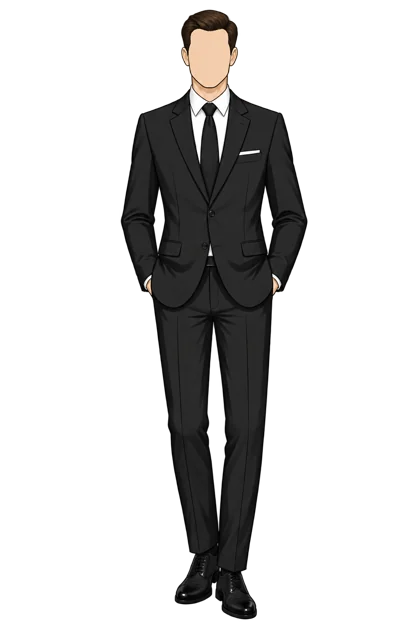 Ejemplo de traje formal